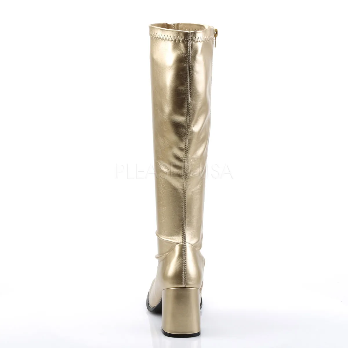 3 Inch Heel GOGO-300 Gold Pu