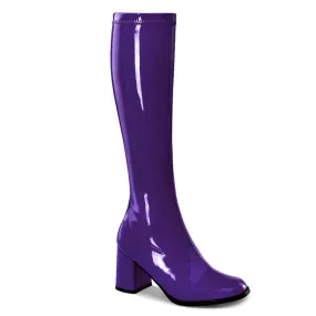 3 Inch Heel GOGO-300 Purple Pat