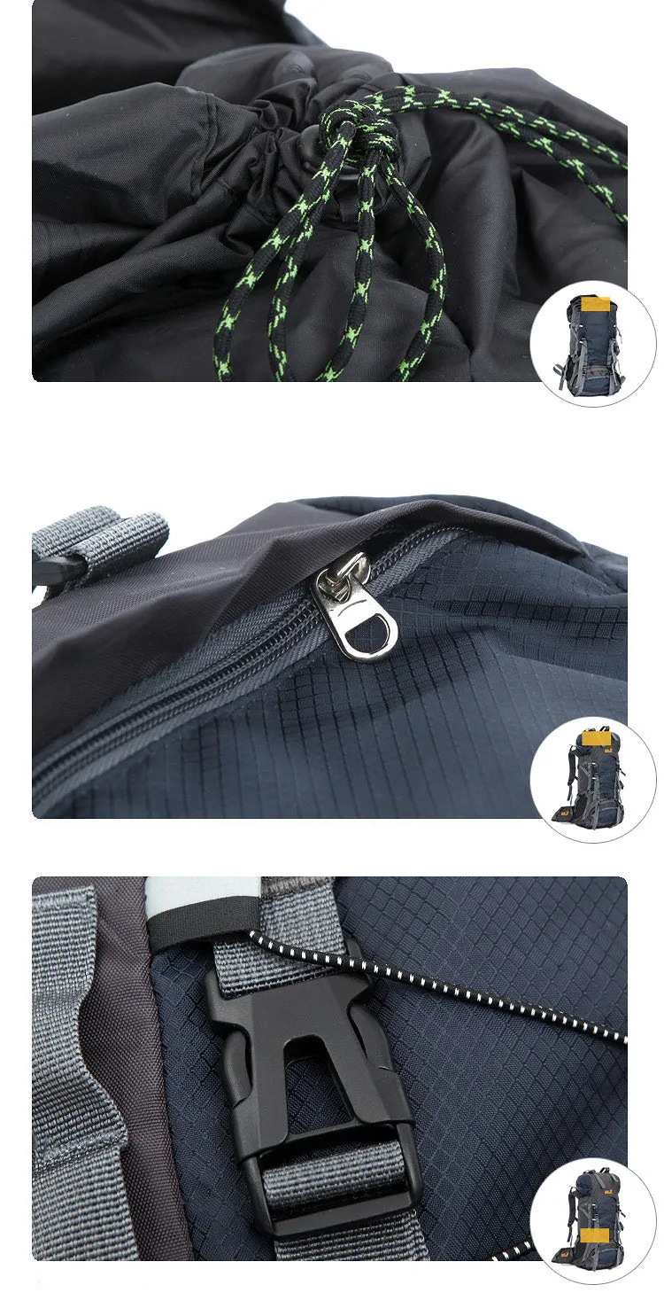 60L Nylon/Oxford Waterproof Dry Bag Outdoor High Quality Travel Backpack Men Women Camping Mountaineering Hiking Backpacks