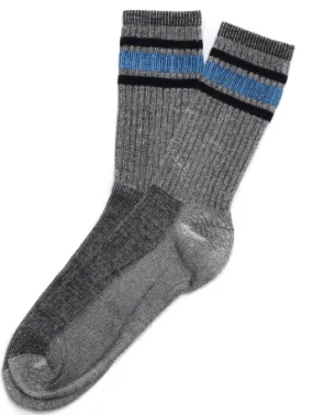 American Trench | Women's Activity Sock | Silver\Black\Light Blue