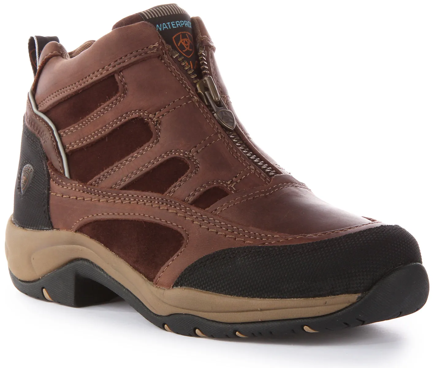 Ariat Terrain Zip H20 In Brown Black For Women