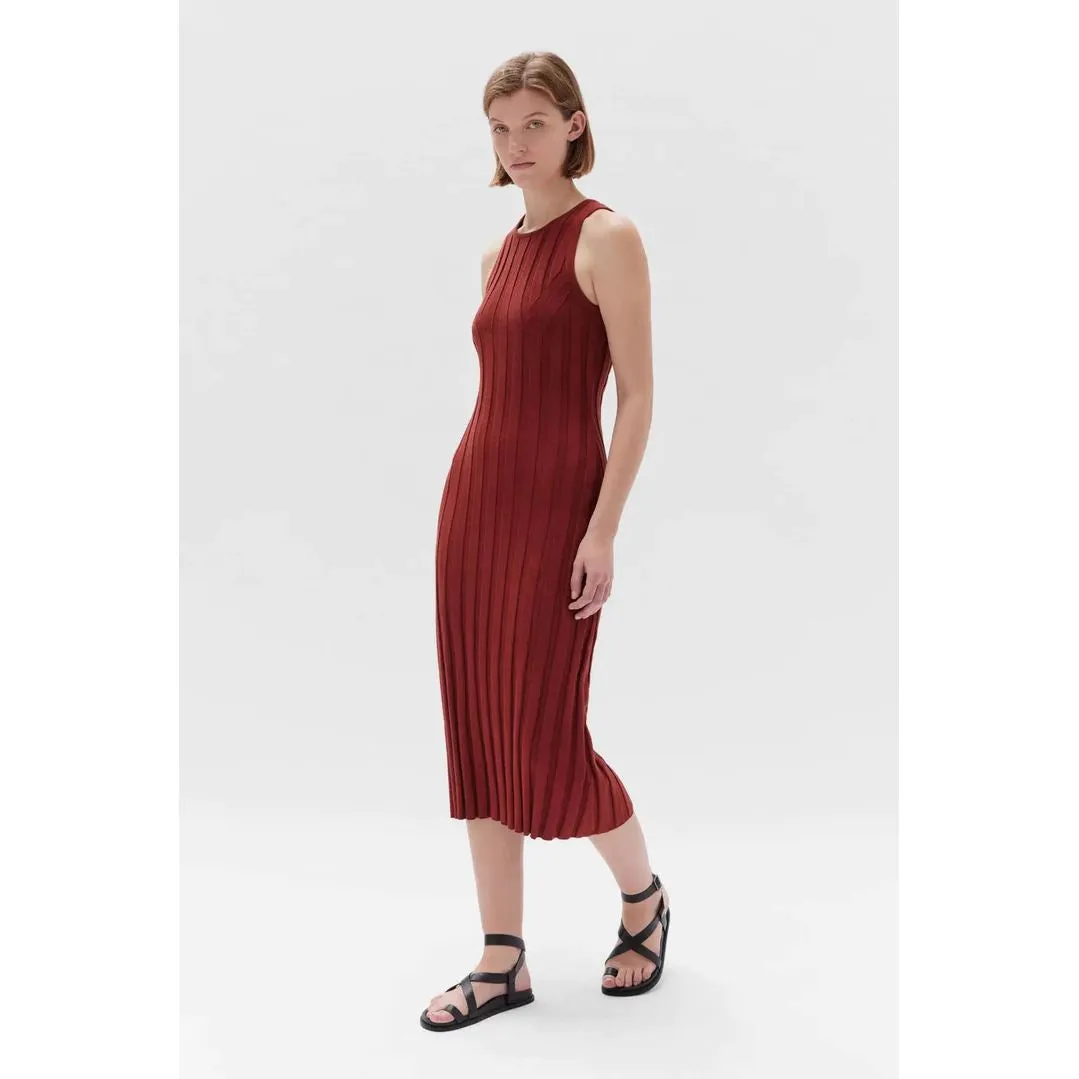 Assembly Label Florence Midi Knit Dress - Sumac