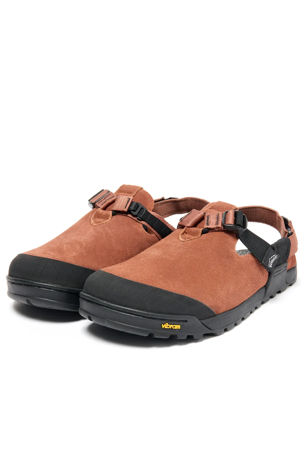 Bedrock Sandals Mens Mountain Clog in Clay Suede - Comfortable and Durable Outdoor Footwear