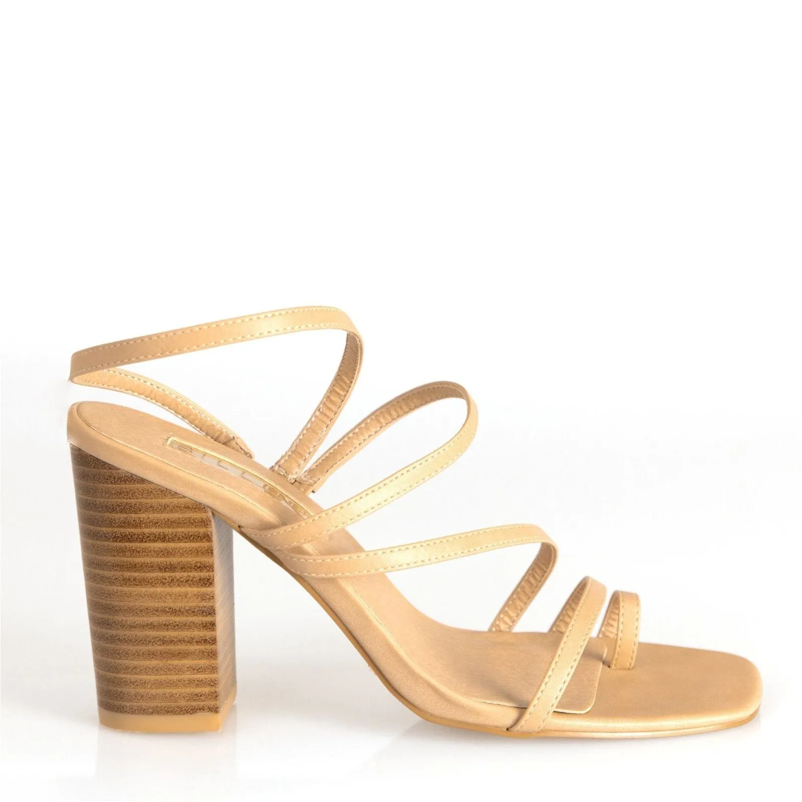 Billini Hattie Block Heel in Nude