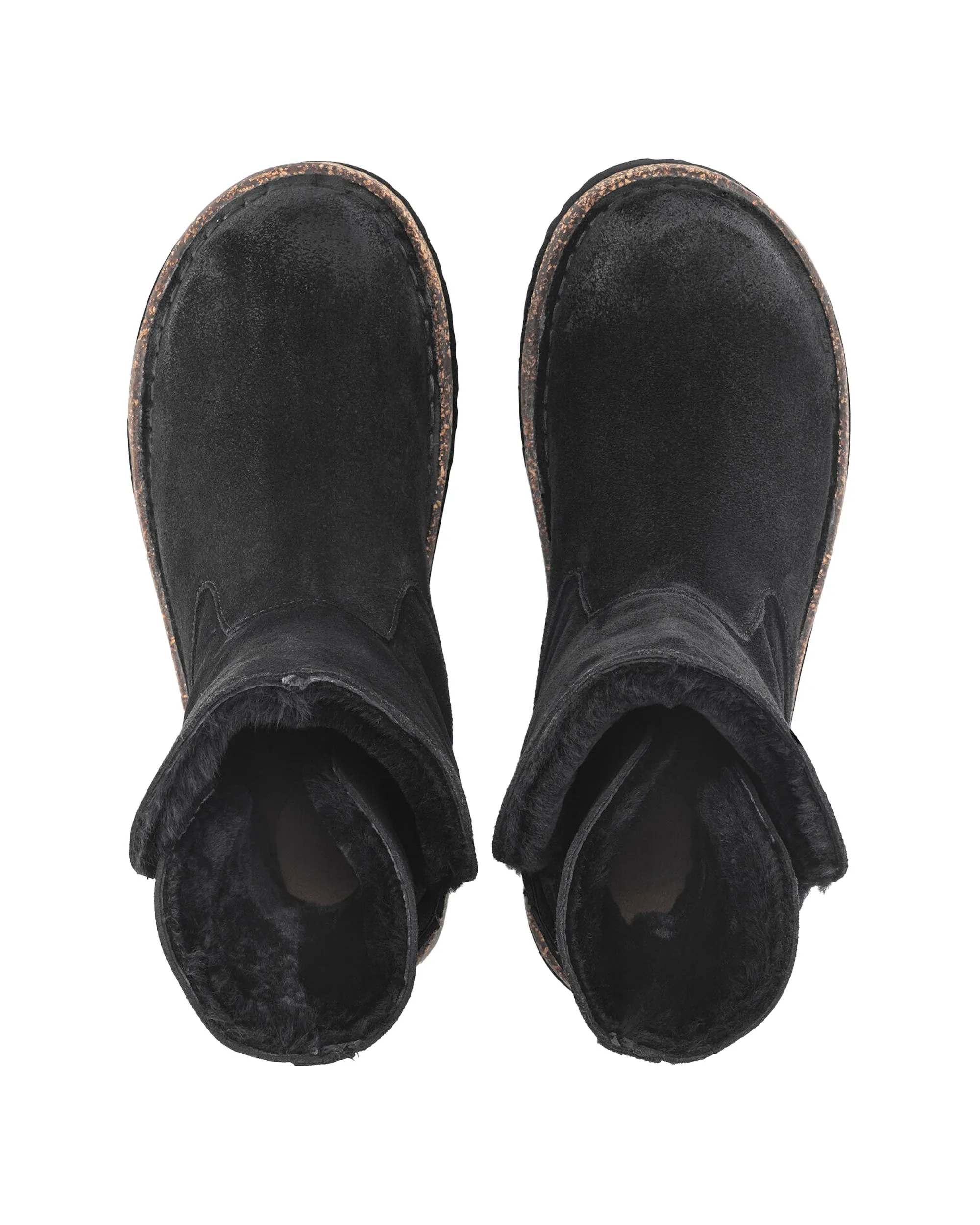 Birkenstock Uppsala Shearling Womens Black Slippers - Narrow Fit