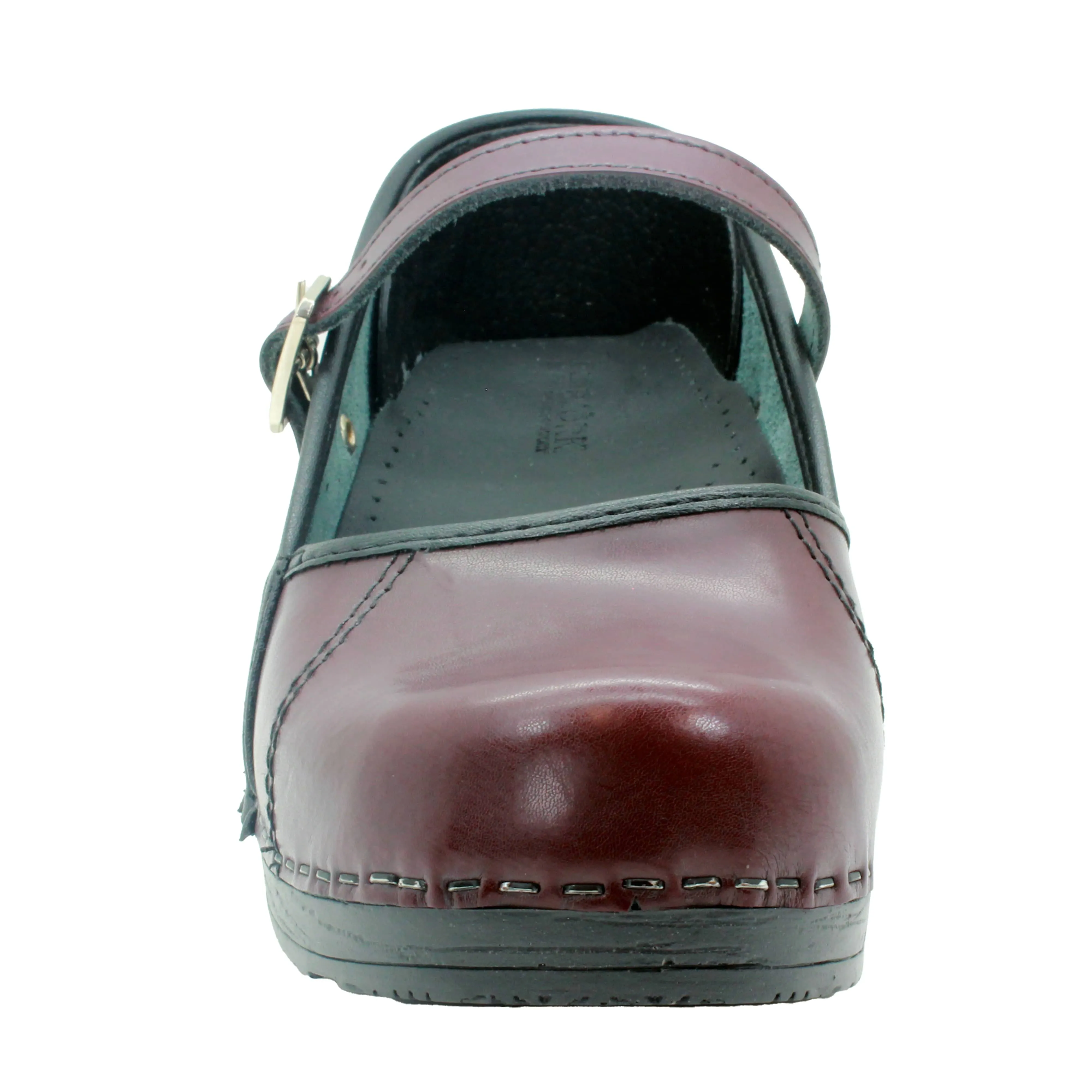 BJORK MARCELLA Mary Jane Cabrio Leather Clogs