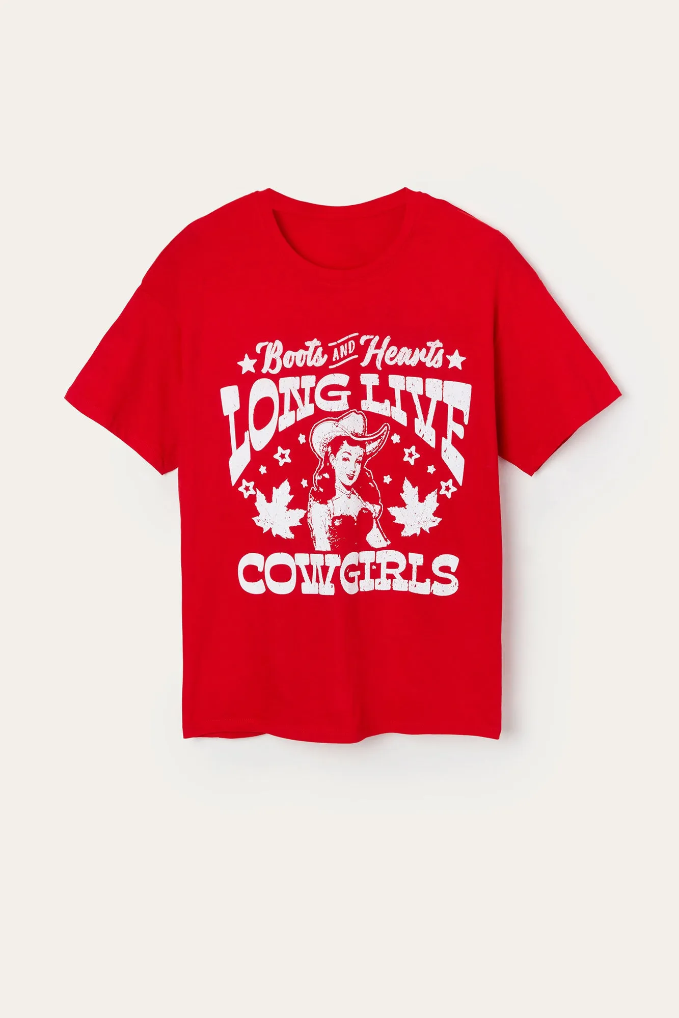 Boots and Hearts Long Live Cowgirls Graphic T-Shirt