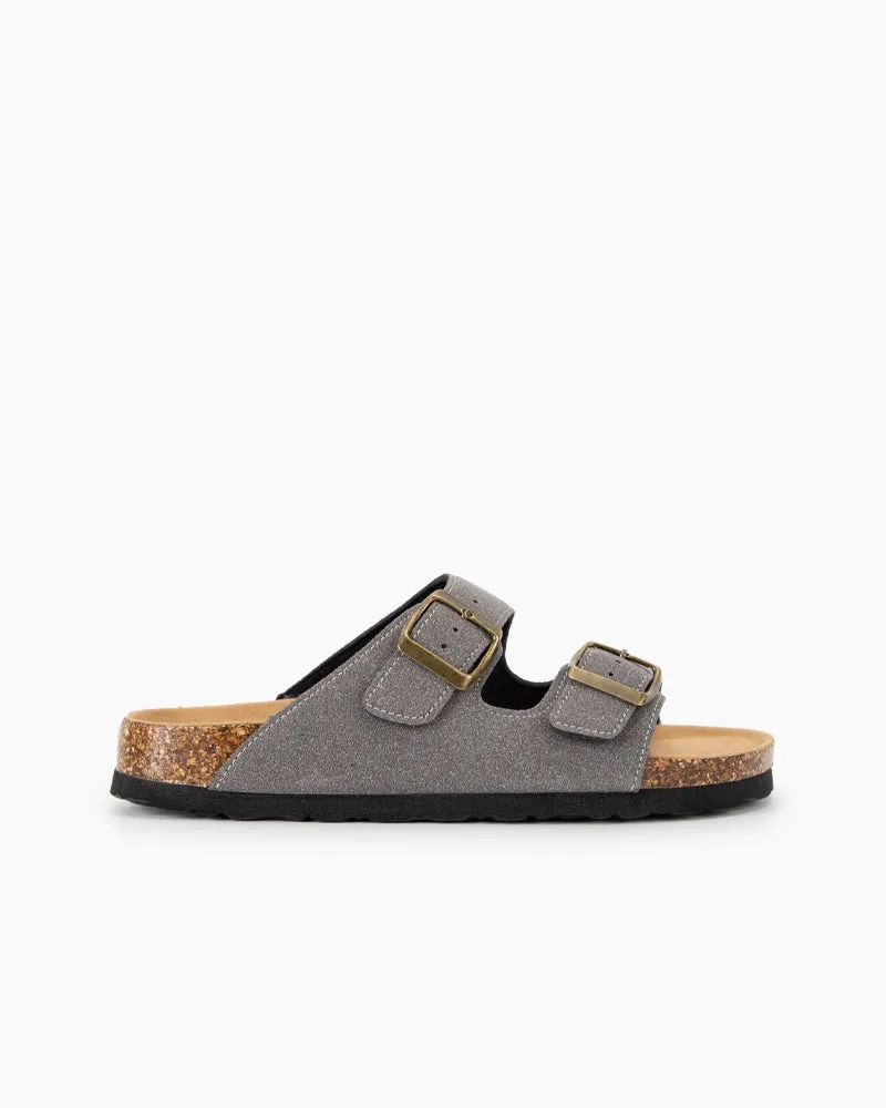 Cork Nubuck Leather Non-slip Flat Sandals