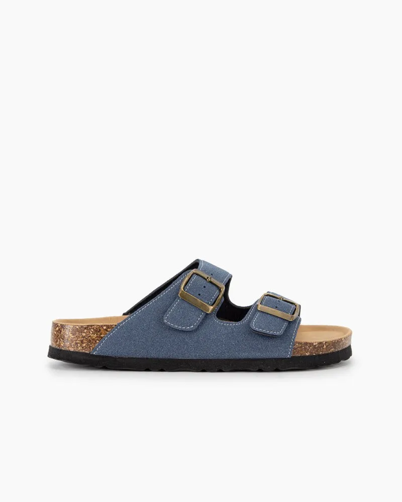 Cork Nubuck Leather Non-slip Flat Sandals