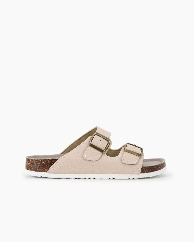 Cork Nubuck Leather Non-slip Flat Sandals