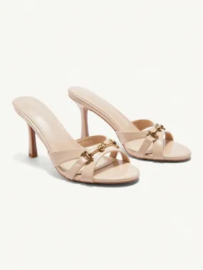 CUCCOO BIZCHIC Ladies' Plain & Simple High-Heeled Sandals For Daily Wear