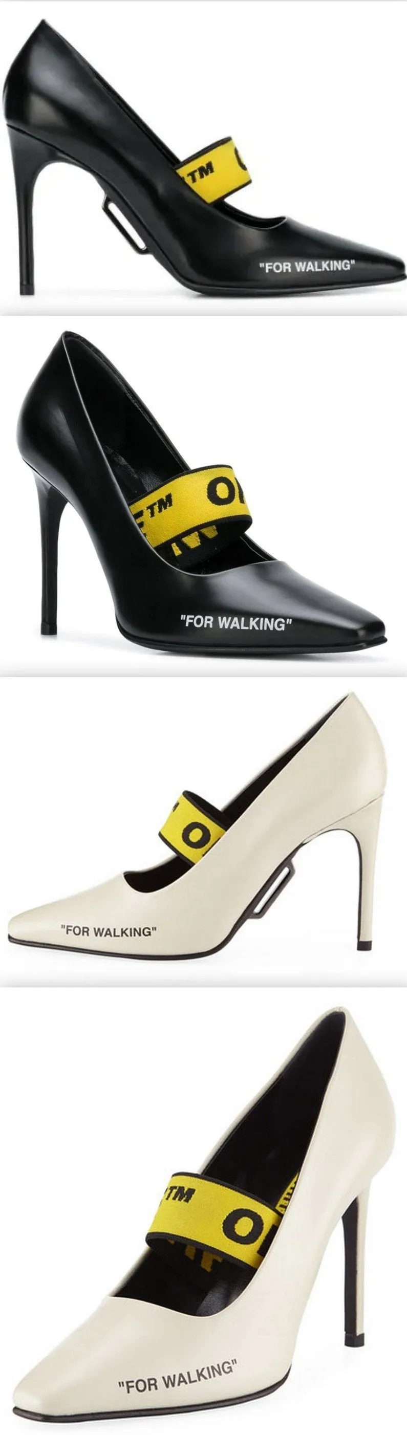 'For Walking' Pumps - Black or White