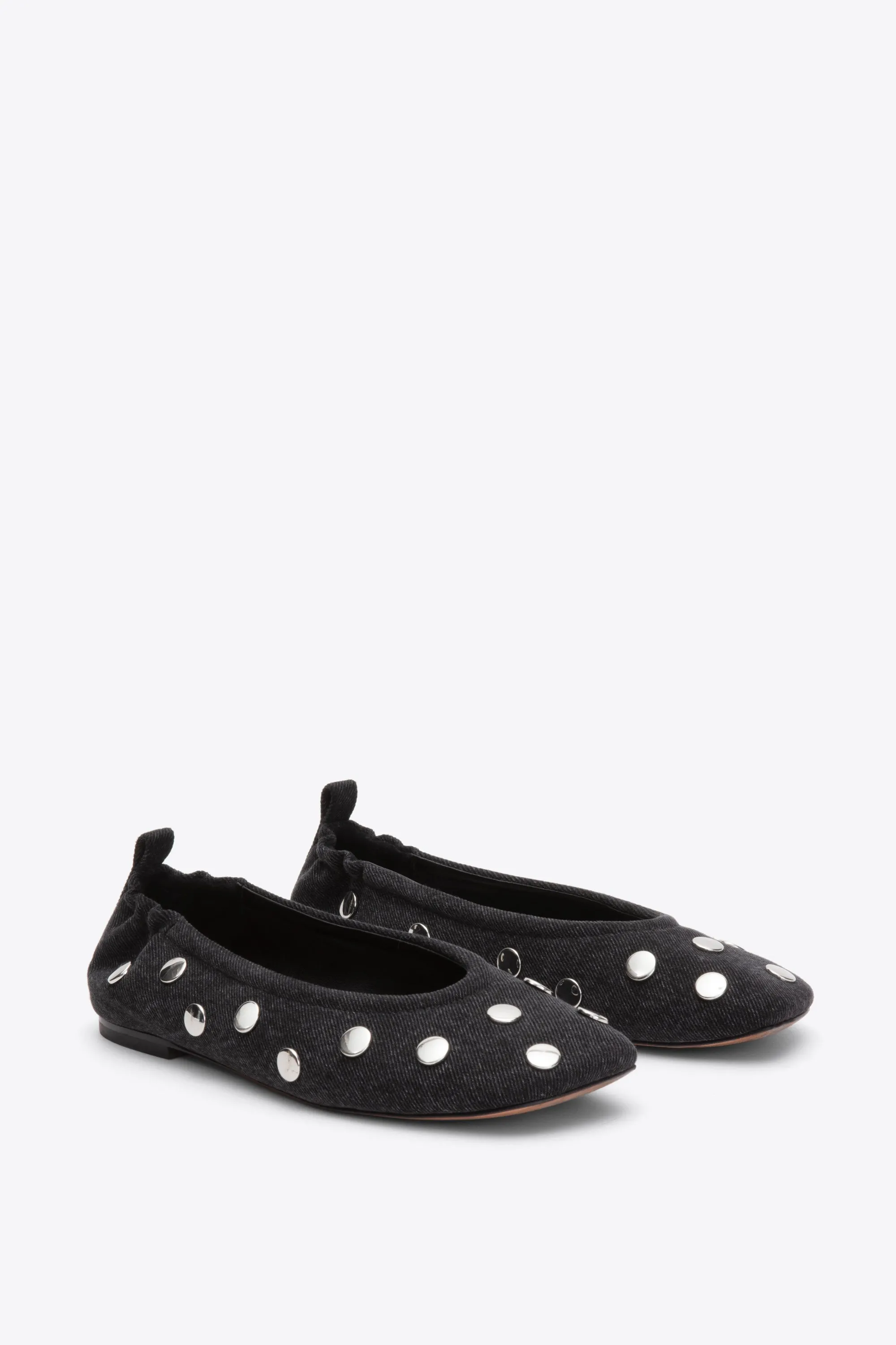 ID Stretch Back Ballerina Flat with Studs