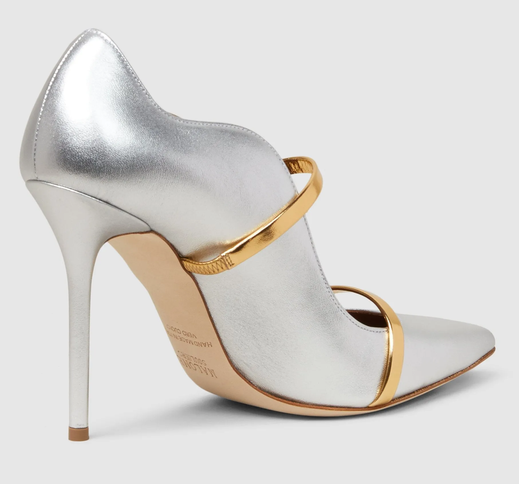 'Maureen' Metallic Leather Pumps