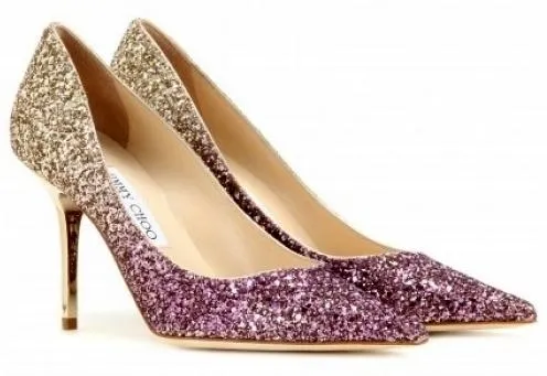 'Momento' Ombre Glitter Pumps - Silver/Dark Navy, Gold/Purple, Gold/Black