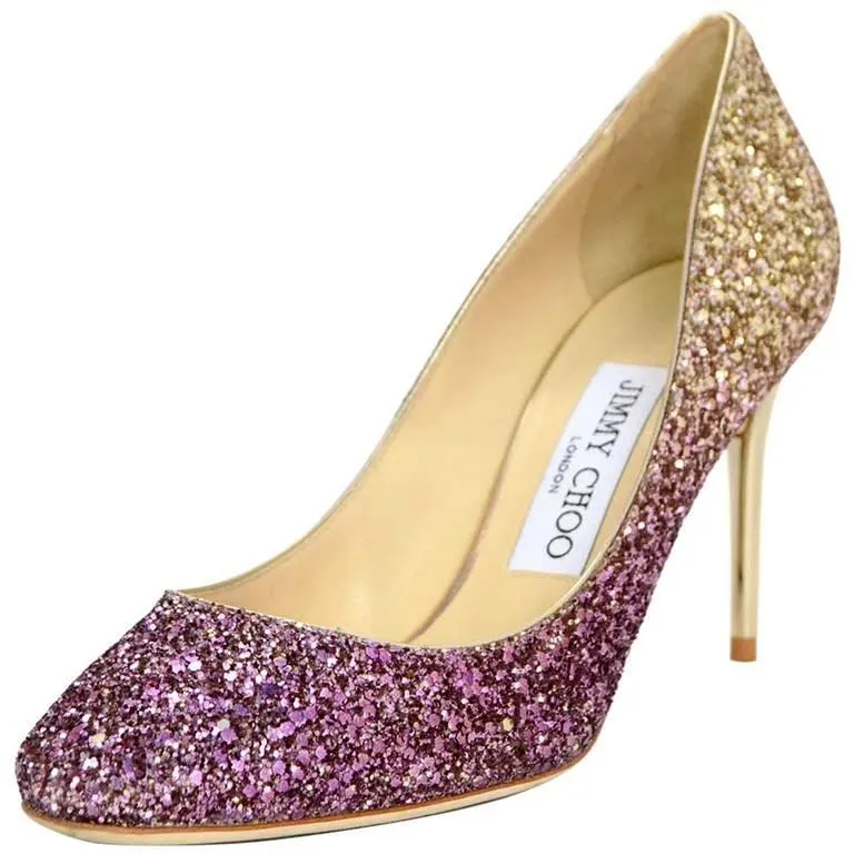 'Momento' Ombre Glitter Pumps - Silver/Dark Navy, Gold/Purple, Gold/Black