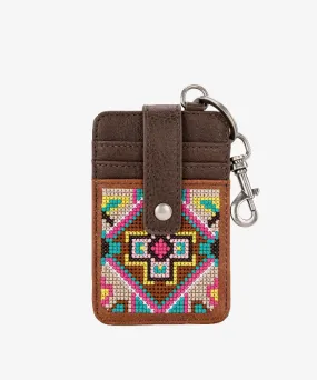 Montana West Pattern Embroidered Card Holder