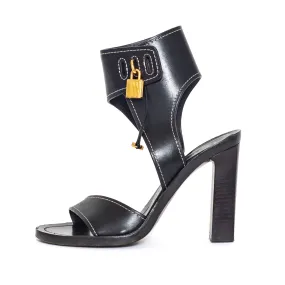 Padlock Block Heel Sandals 37.5