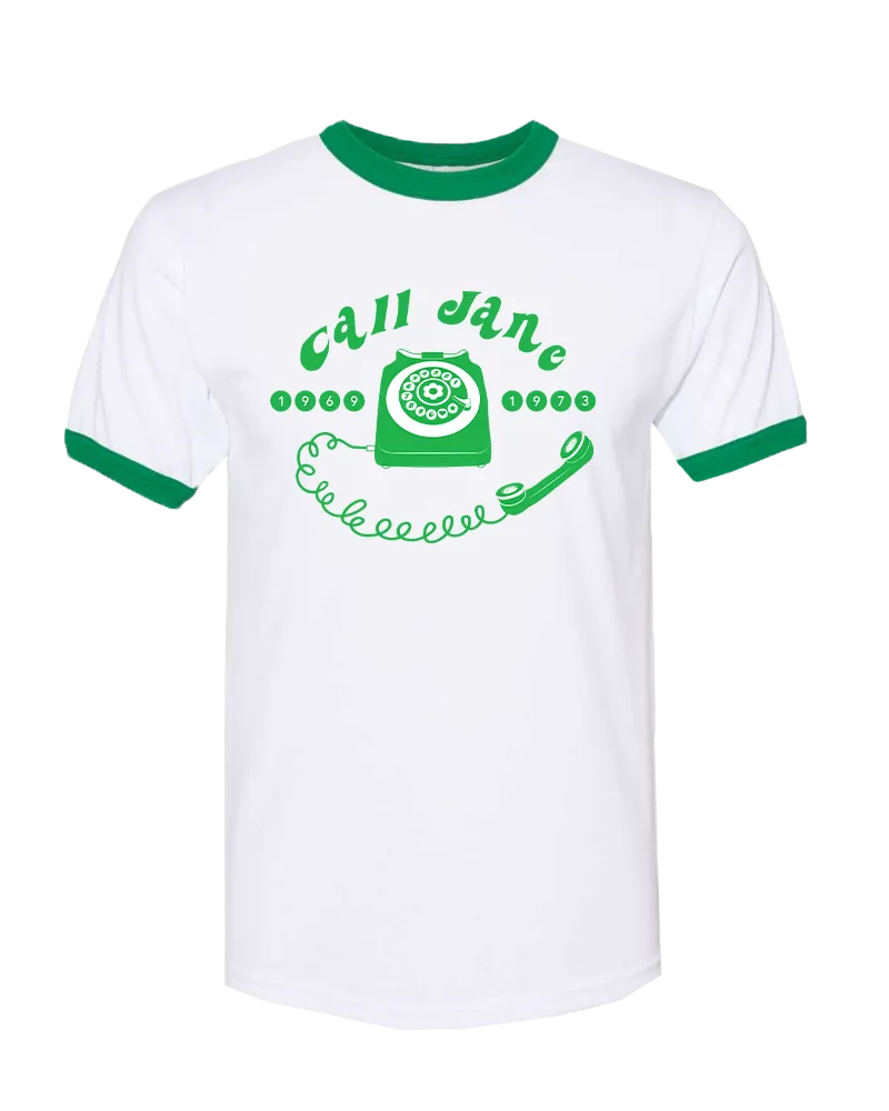 "Call Jane" Ringer Tee