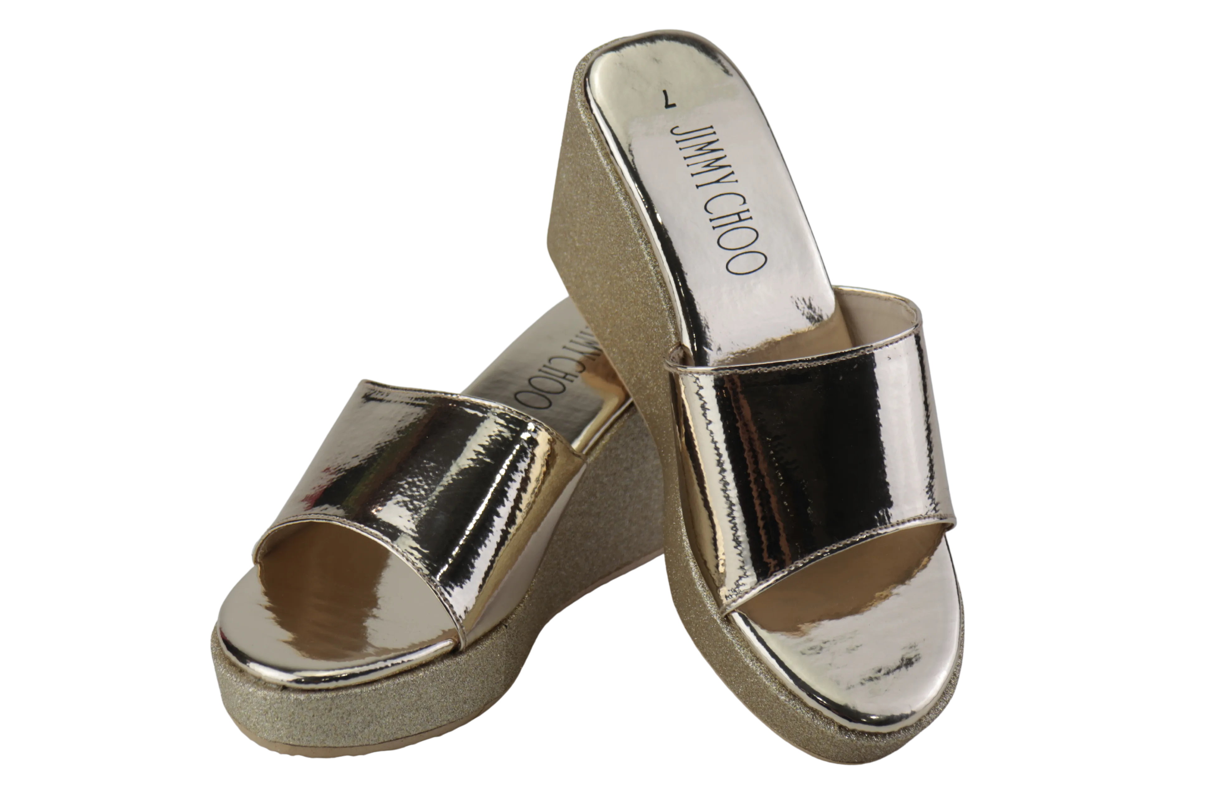 Shiny Wedge Sandals for Women - Stylish and Comfortable Shoes for Any Occasion