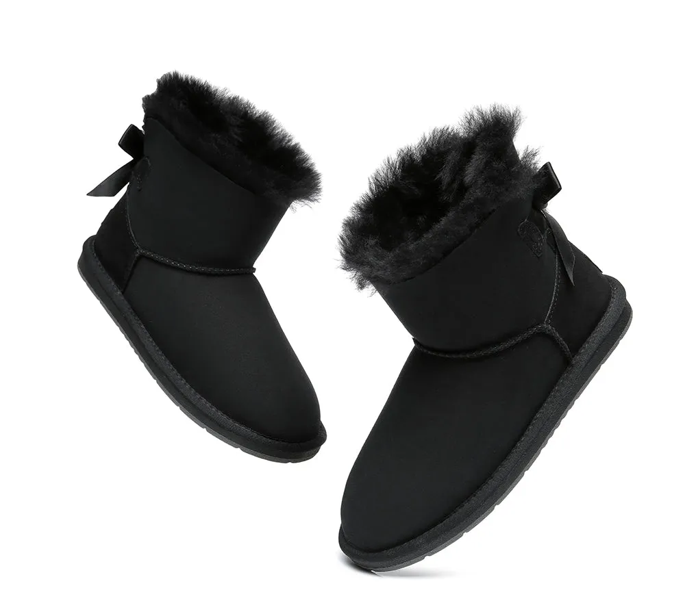 Single Back Bow Women Mini Ugg Boots