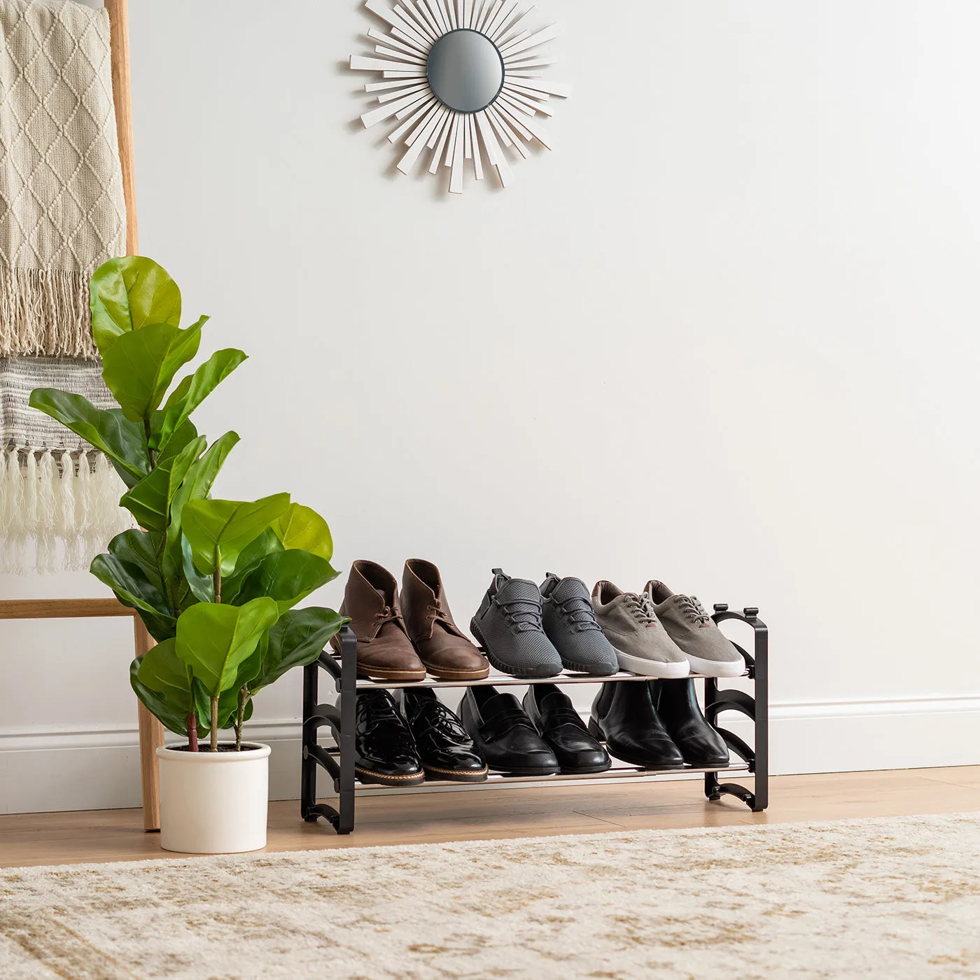 Stackable Shoe Rack - 2 Tier