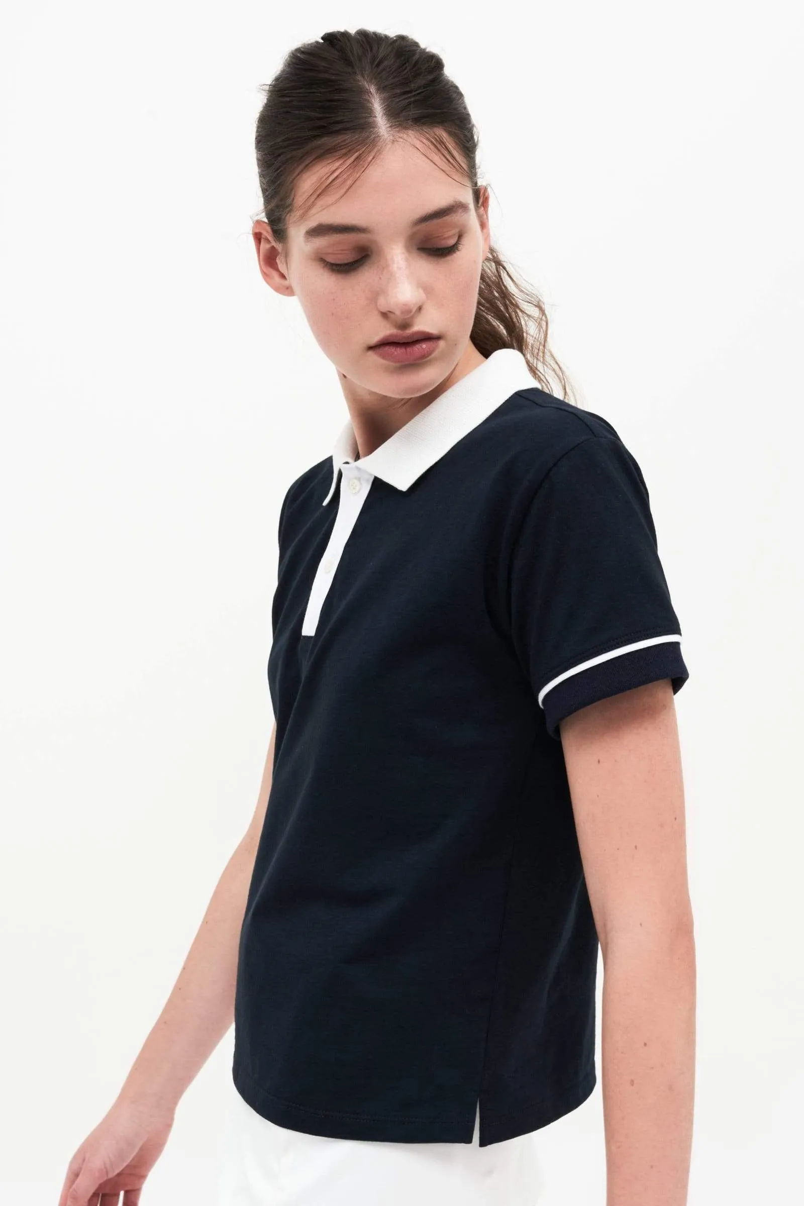 Steffi Organic Cotton Jersey Polo