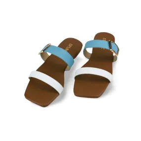 Stylish Casual Double Strap Flat Sandal For Women