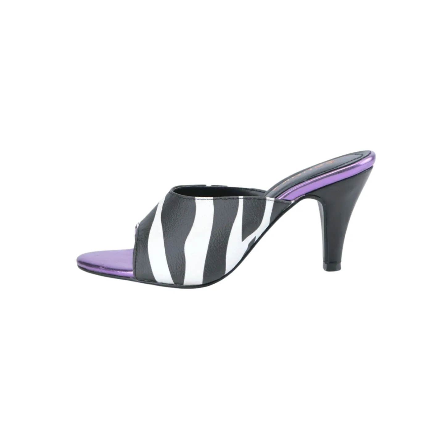 Stylish Zebra Print Heel Sandals