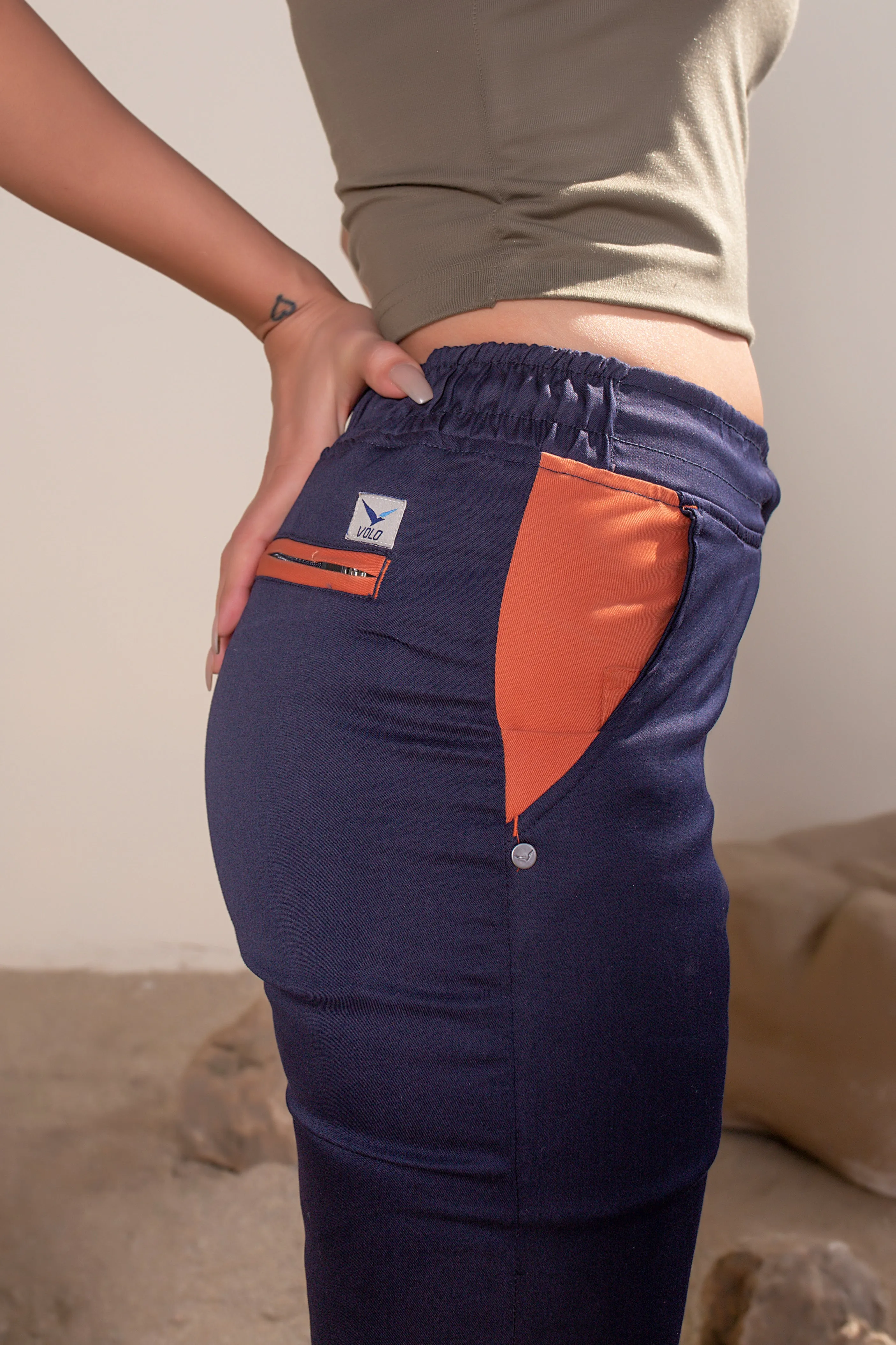 Terra Joggers Navy Orange 2.0