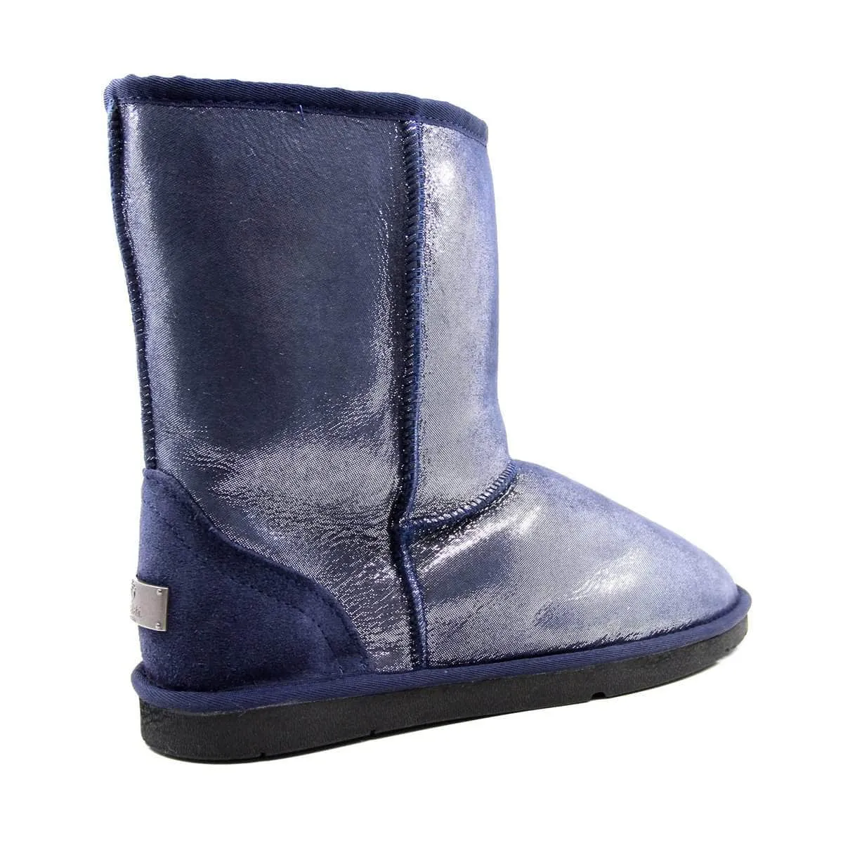 UGG Short Aquafleece Navy Blue Sparkle Boots