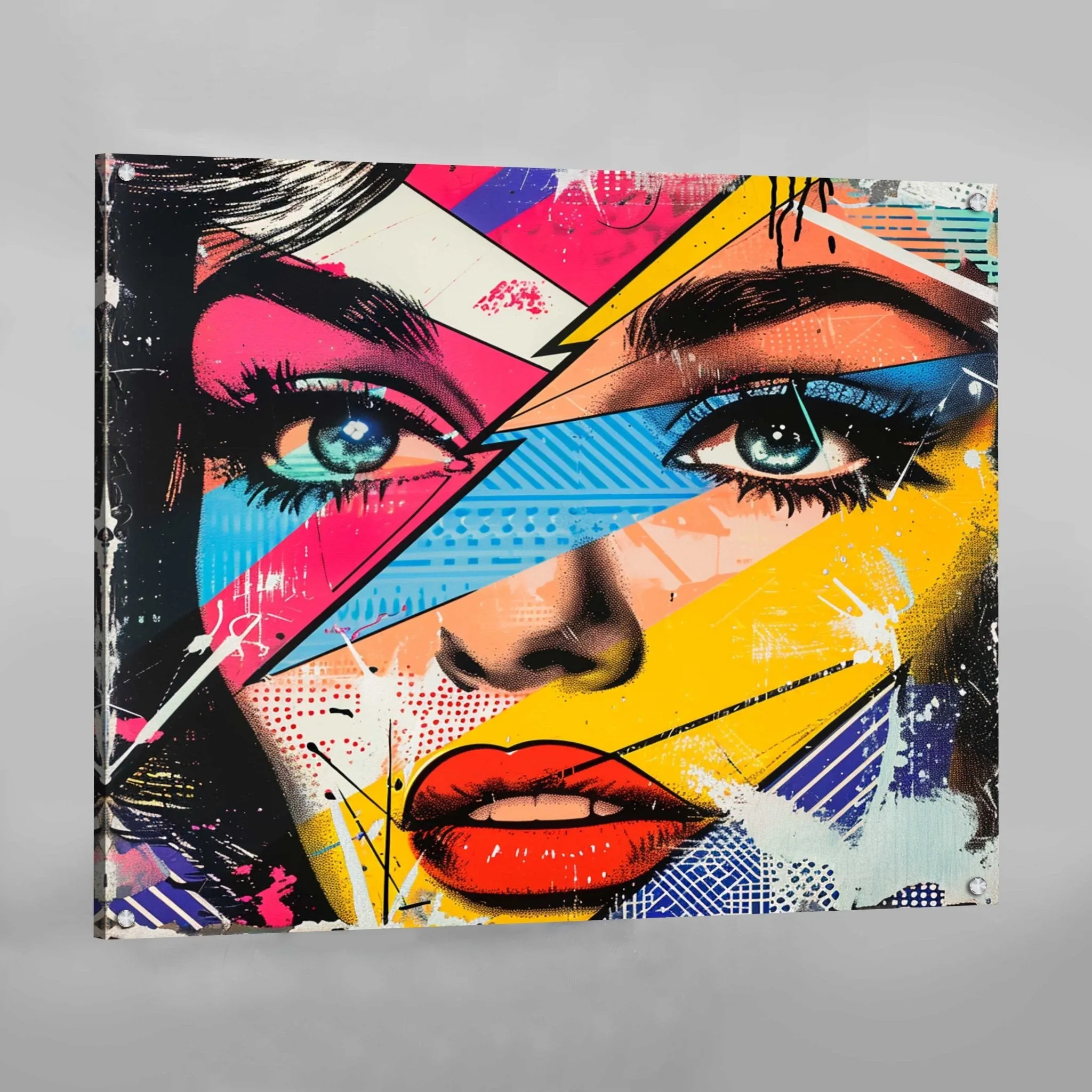 Woman Face Pop Art Canvas