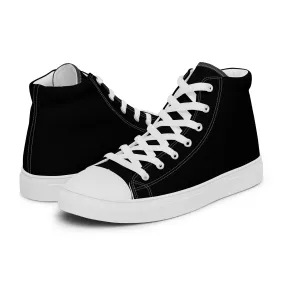 Women’s high top canvas shoes Black