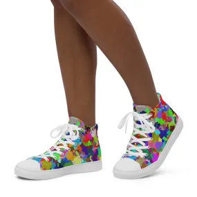 Women’s high top canvas shoes Speckle