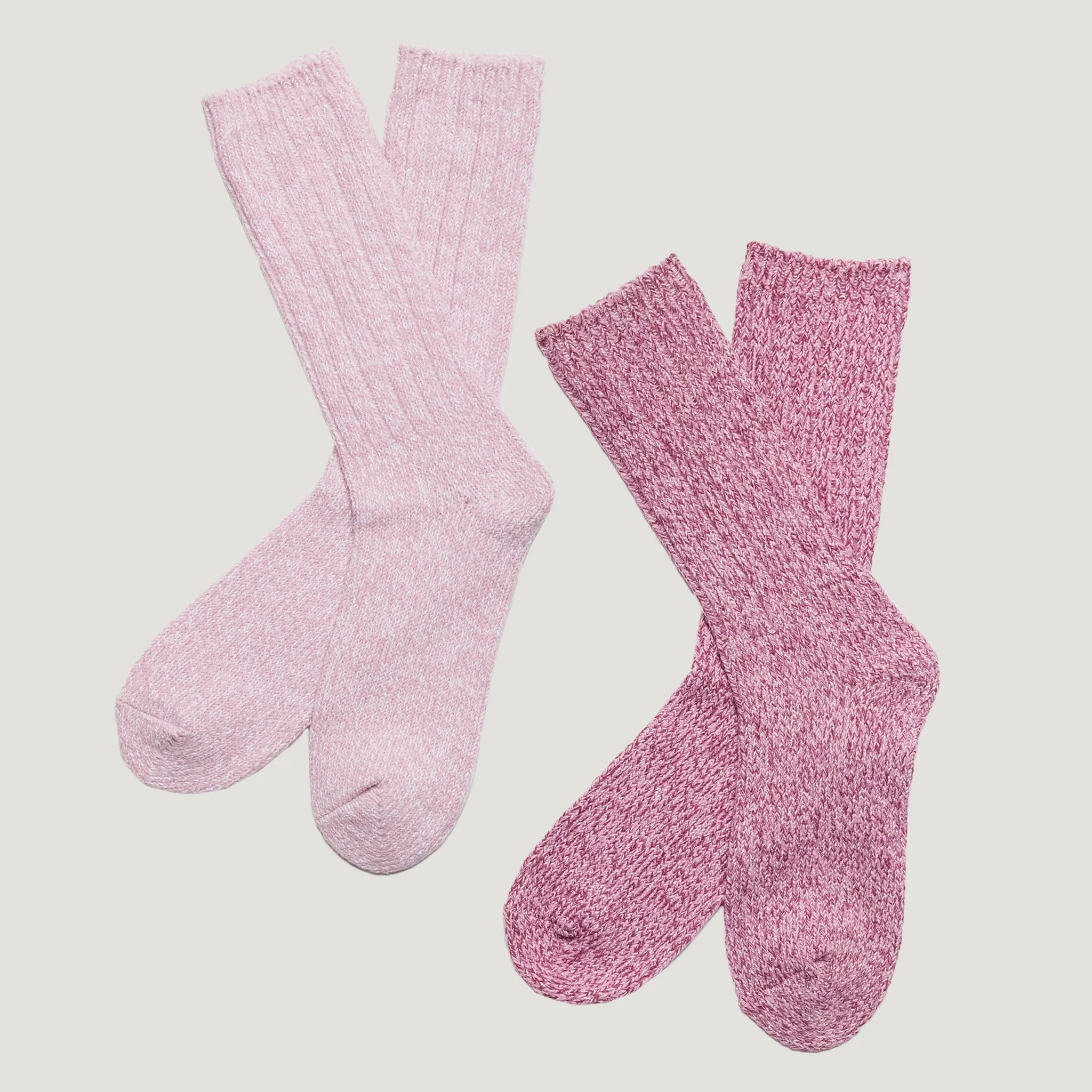 Women's Polyblend Ragg Crew Socks - 2 Pack